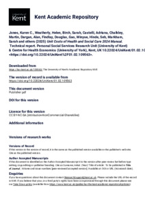 Unit Costs of Health and Social Care 2024 Manual - Kent Academic Repository